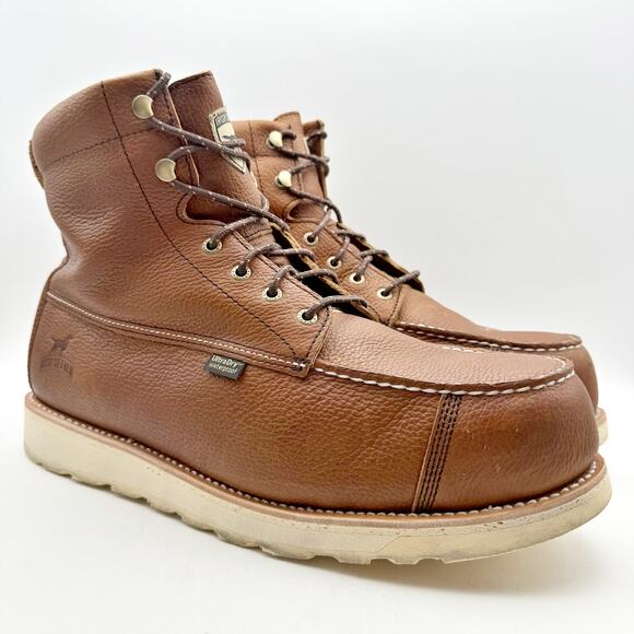 Irish Setter Mens Wingshooter 6" Work Boot 14 Wide Brown WP Composite Toe EH NIB - Picture 6 of 13